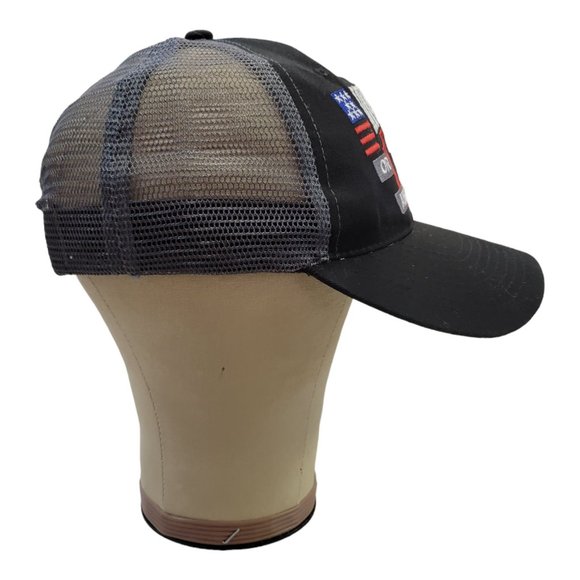 One Shot Live Free Or Die Mesh Snapback Cap 2nd Amendment Trucker Hat - Picture 6 of 12